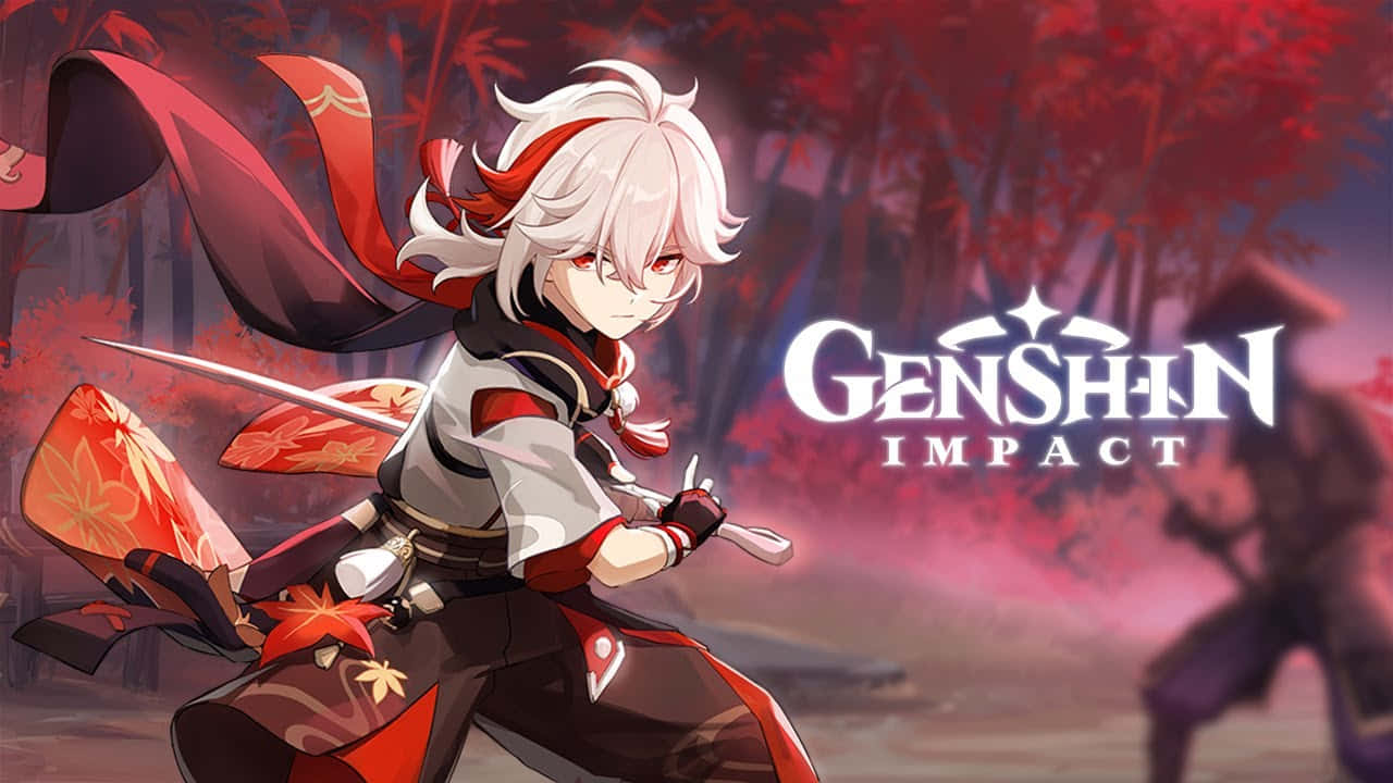 Kazuha Genshin Impact Karakter Muurpapier