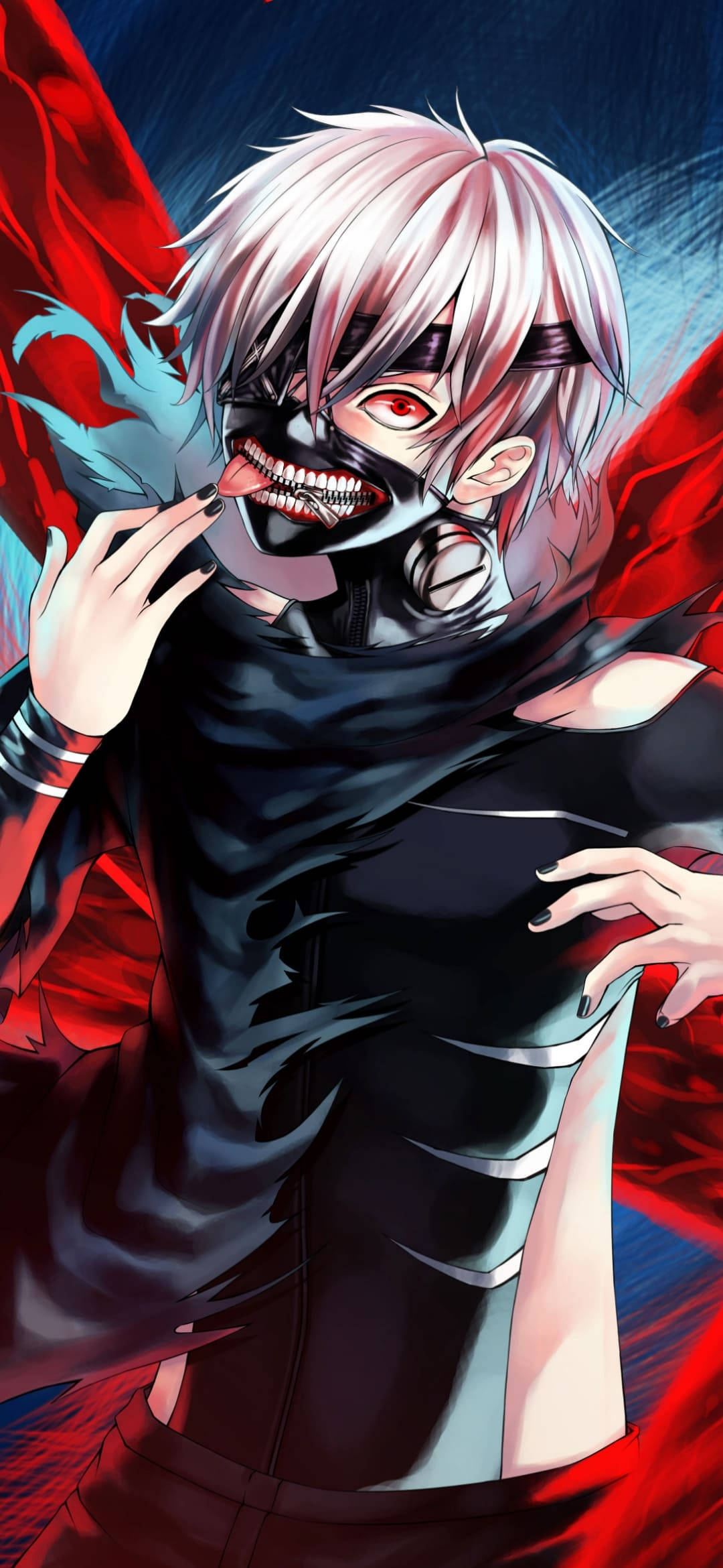 Ken Tong Uit Tokyo Ghoul iPhone-agtergrond Muurpapier