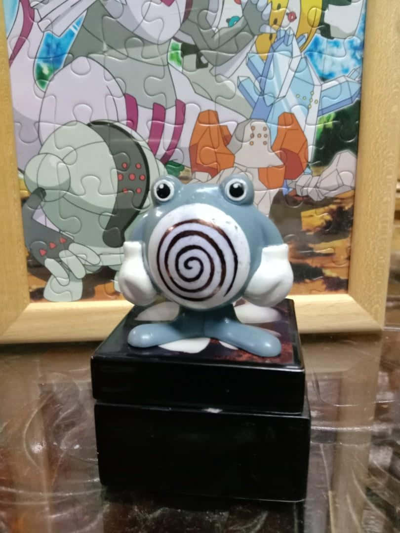 Keramiek Poliwhirl-standbeeld Muurpapier