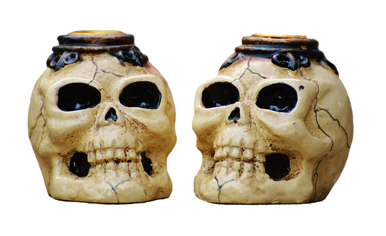 Keramiek Skull Potte Muurpapier