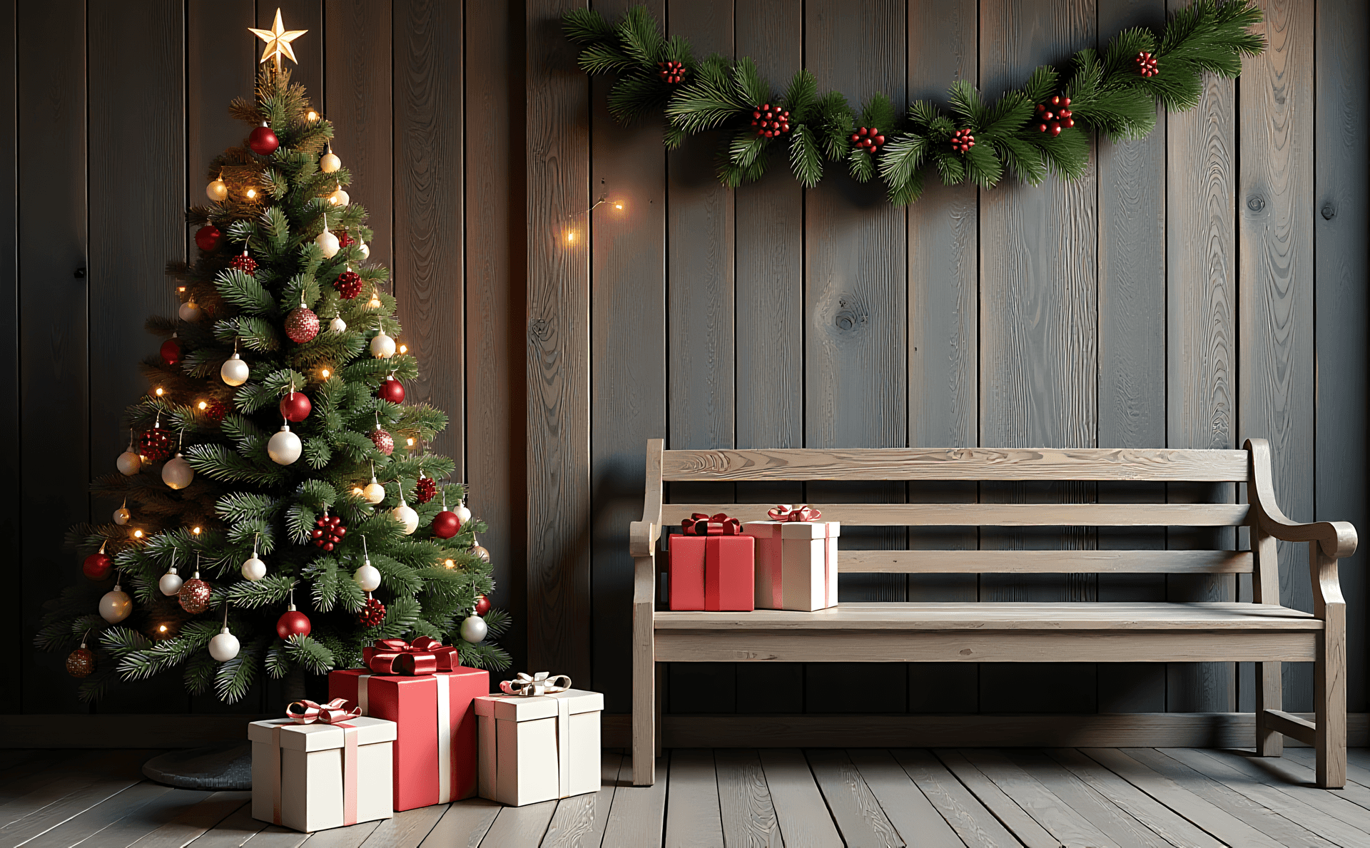 Kersfees,bankie,boom,geskenke,knus,vakansie,versiering,winter,huis,ornamente,den,viering,feestelik,ligte,binnenshuis