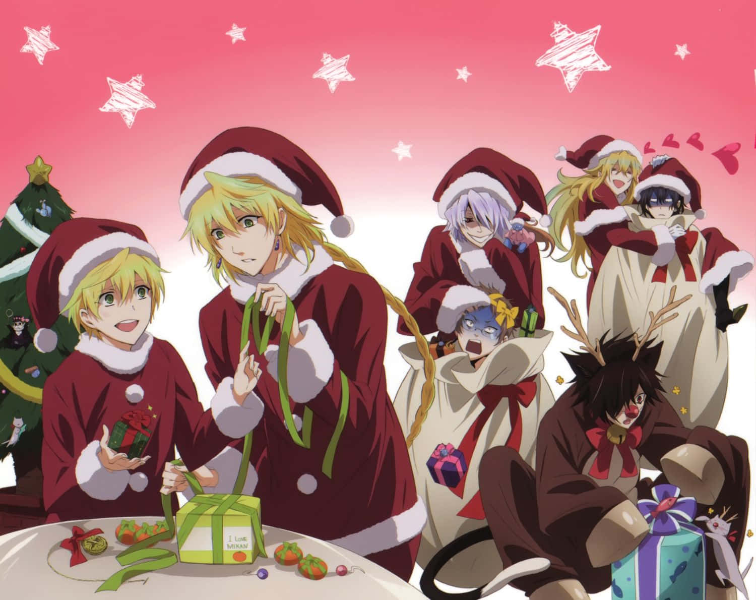 Kersfees Anime Profielfoto van Pandora Hearts Muurpapier