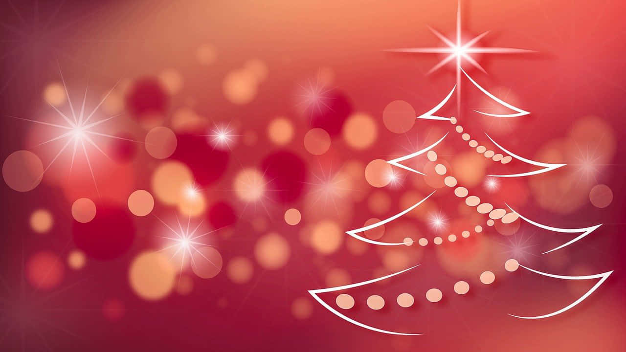 Kersfees Bokeh Feestelike Zoom-agtergrond Muurpapier