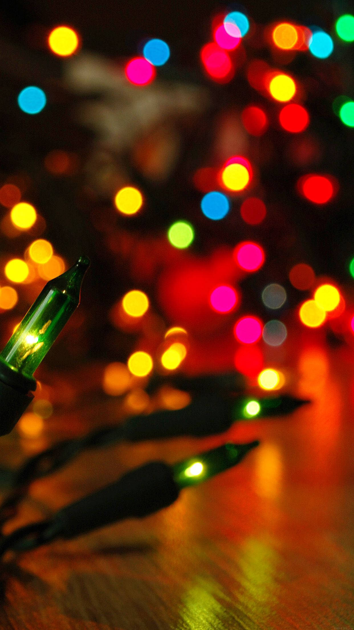 Kersfees Feesligte Bokeh Skoot Muurpapier