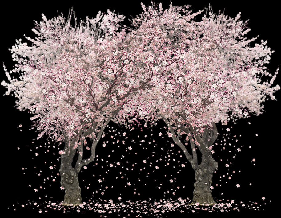 Kersiebloeiselboom in Volle Blom Muurpapier