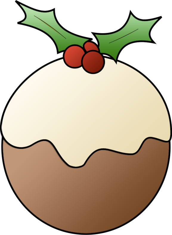 Kerspudding Knipkuns Muurpapier