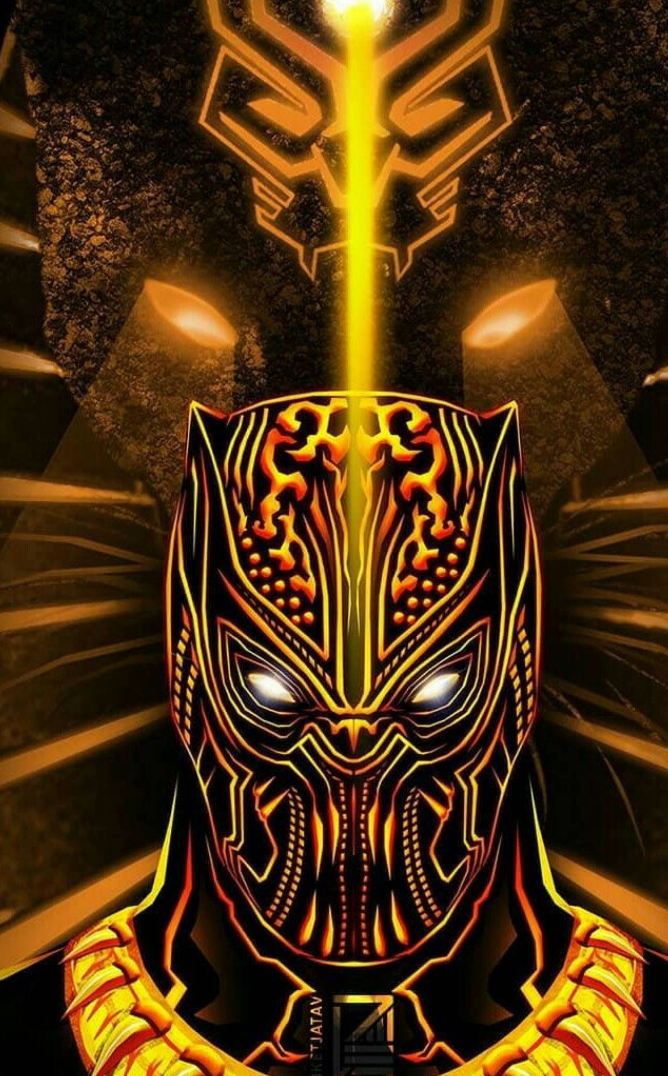 Killmonger Jaguarkuns Muurpapier
