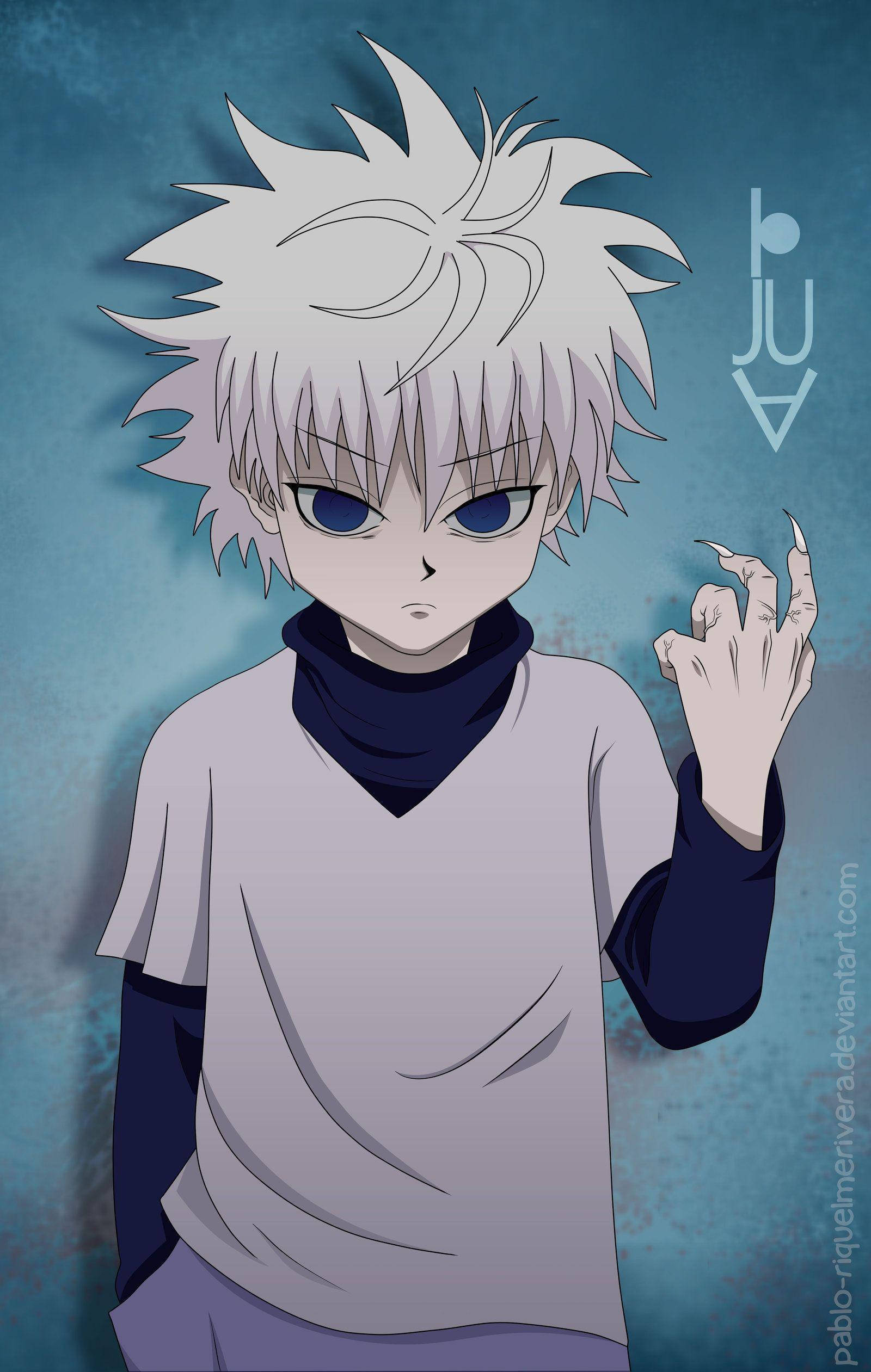 Killua Estetiese Anime-seun Muurpapier