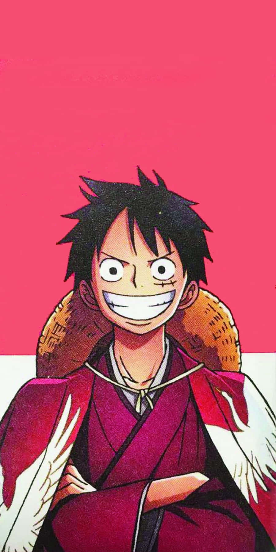 Kimono van Luffy Foon Muurpapier