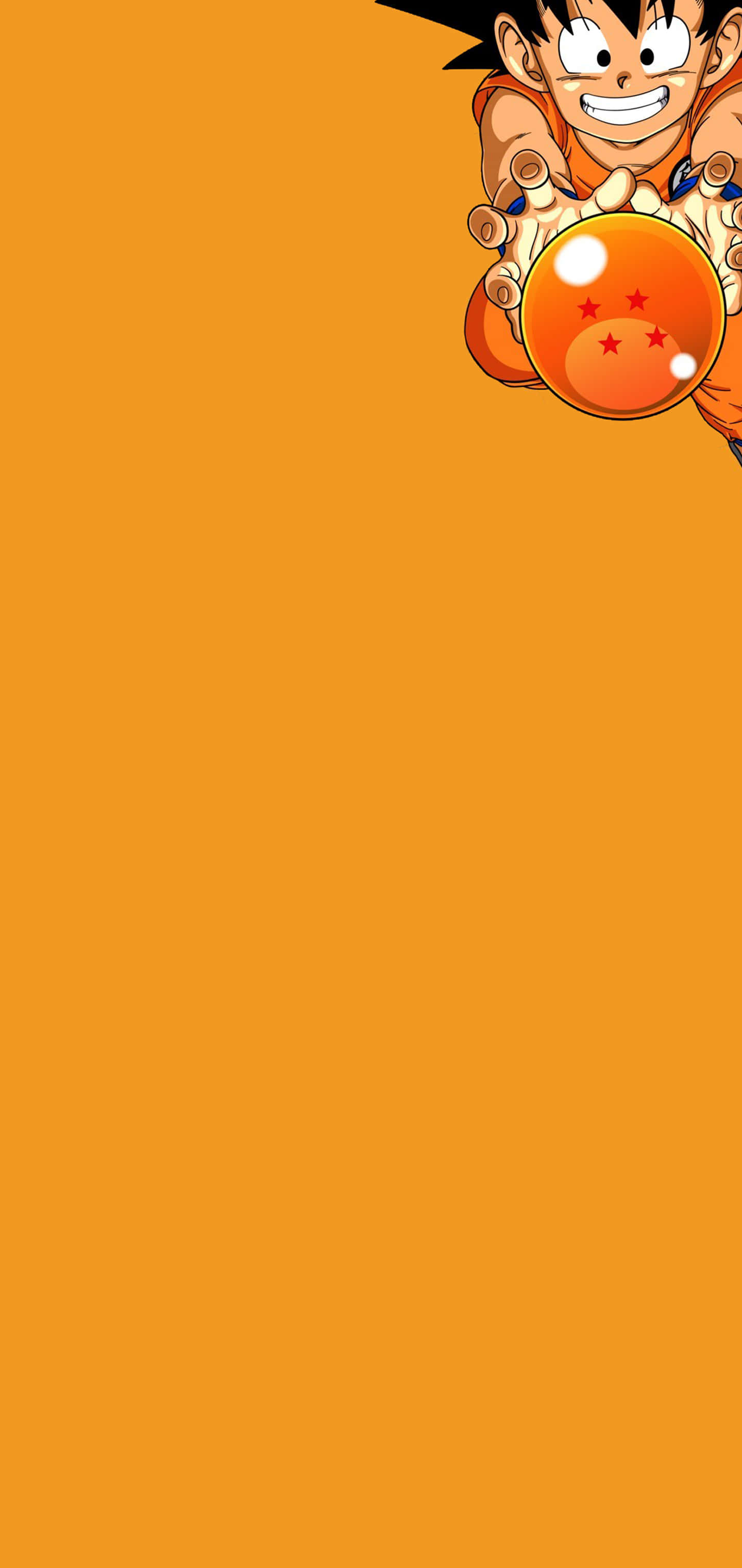 Kind Goku wat sy gevegskunsvaardighede wys Muurpapier