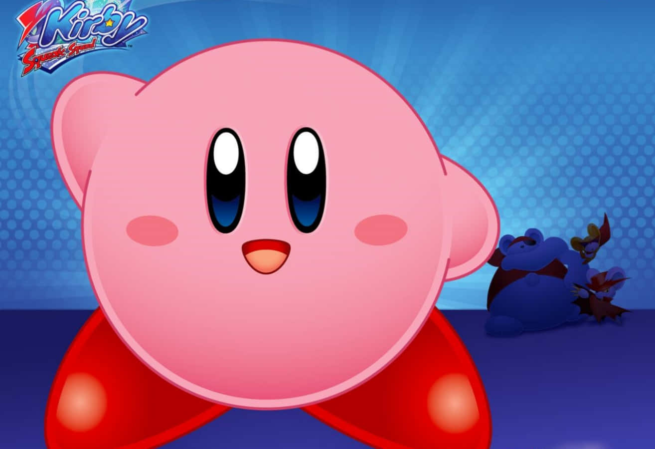 "Kirby, die pienk knuffel wat spelers regoor die wêreld vermaak sedert 1992!" Muurpapier