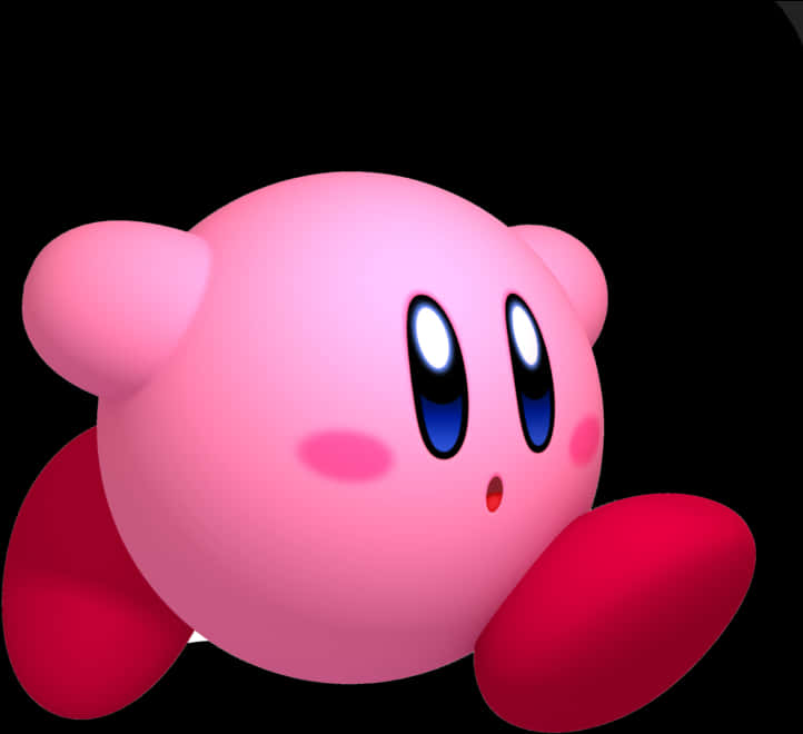 Kirby Karakter Nabyfoto Muurpapier