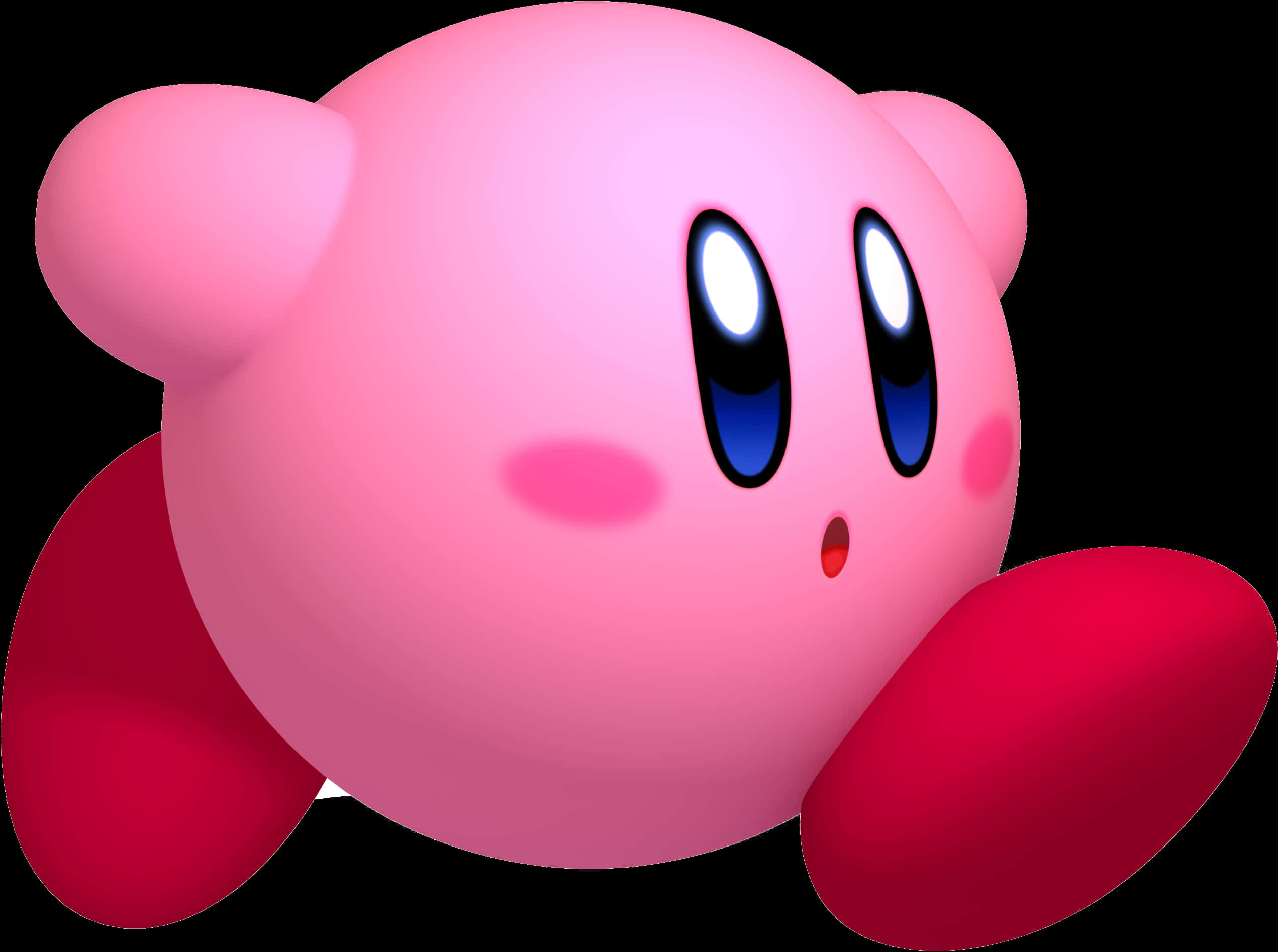 Kirby Klassieke Posisie Muurpapier
