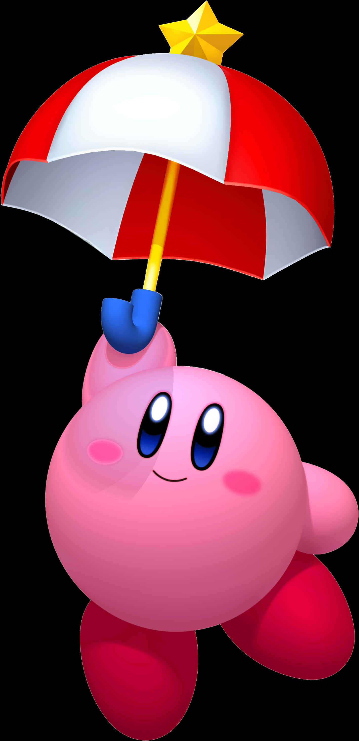 Kirby met Sambreel.PNG Muurpapier