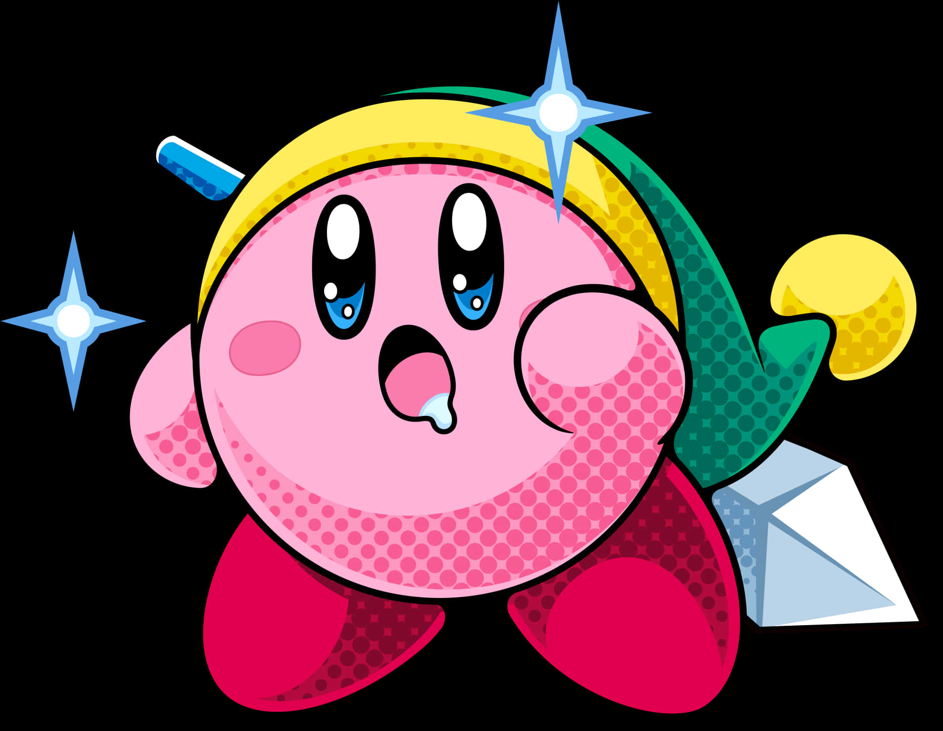 Kirby Sterkryger Muurpapier
