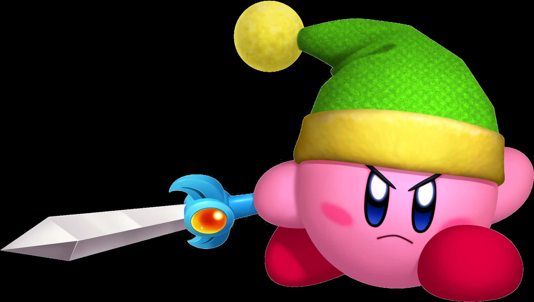 Kirby Swaardvermoë Muurpapier