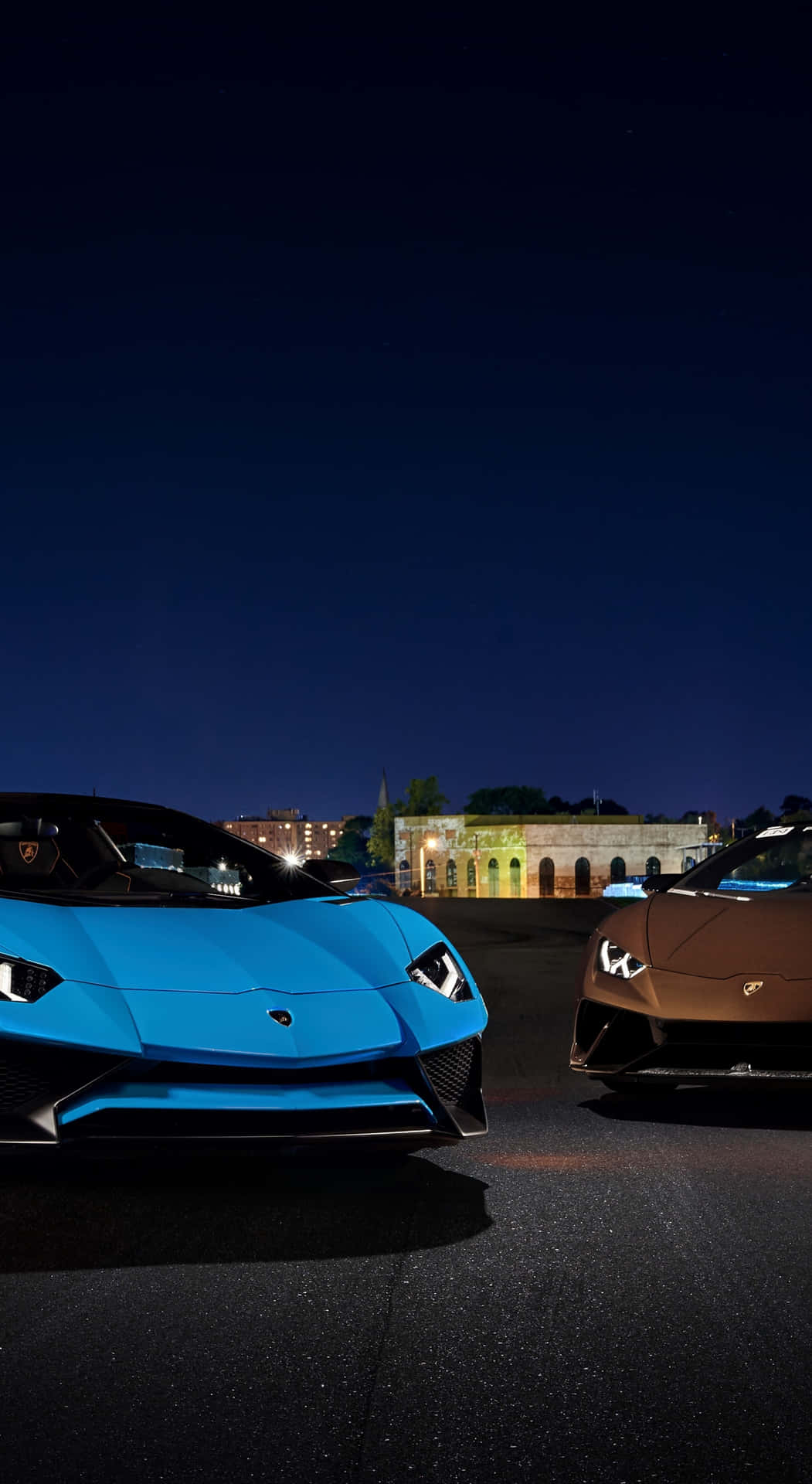 Blou Lamborghini iPhone — Supermotors Muurpapier