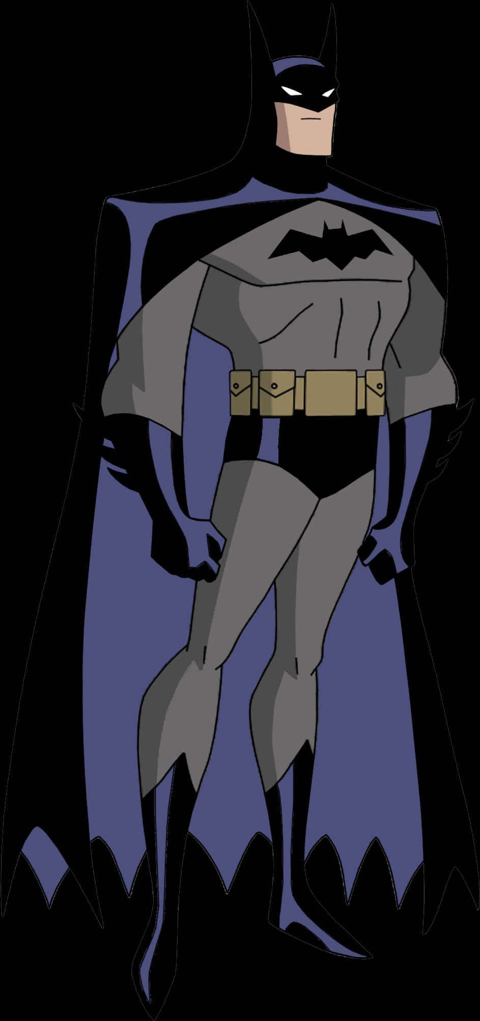 Klassieke Geanimeerde Batman-houding Muurpapier