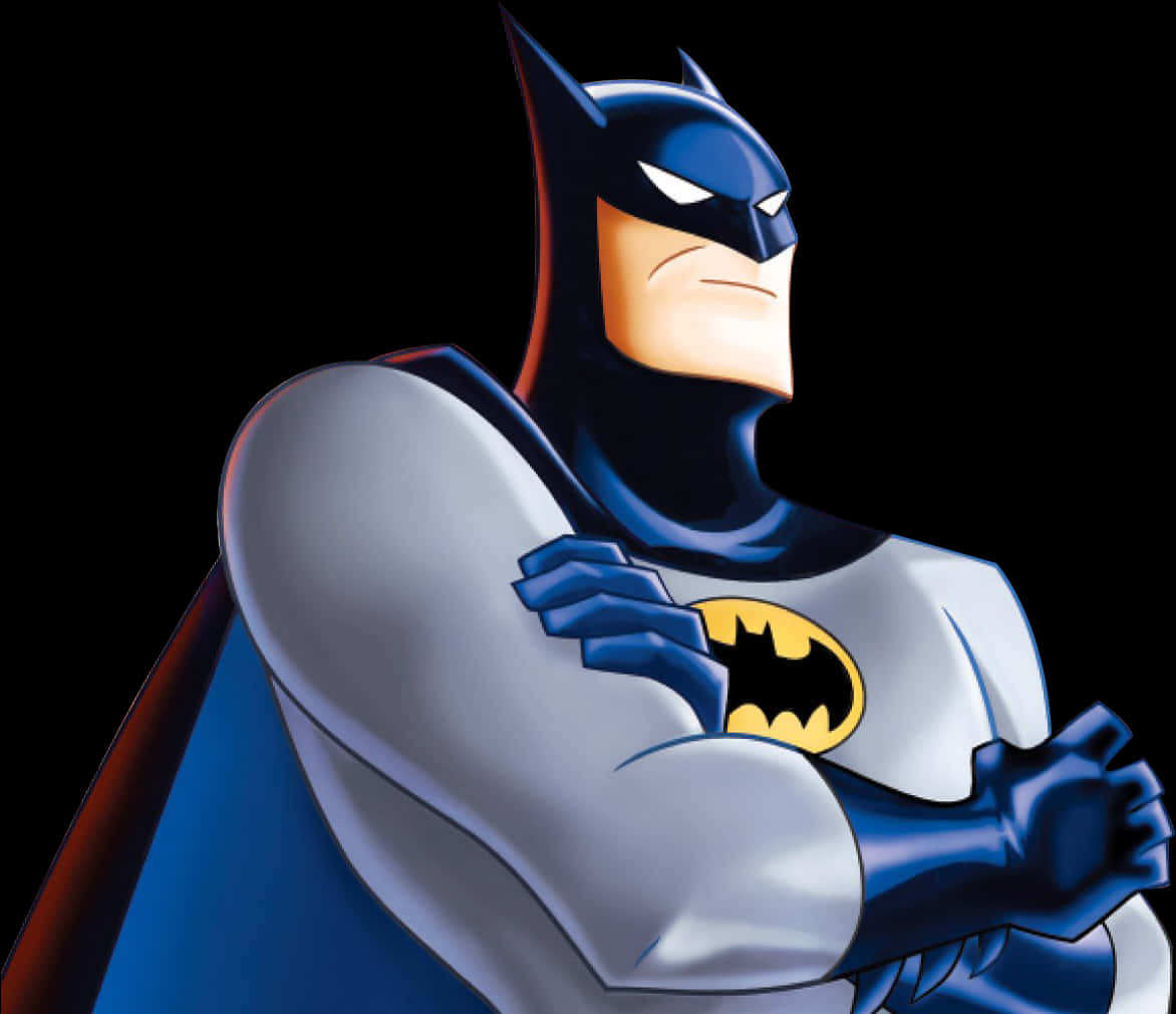 Klassieke Geanimeerde Batman-pose Muurpapier