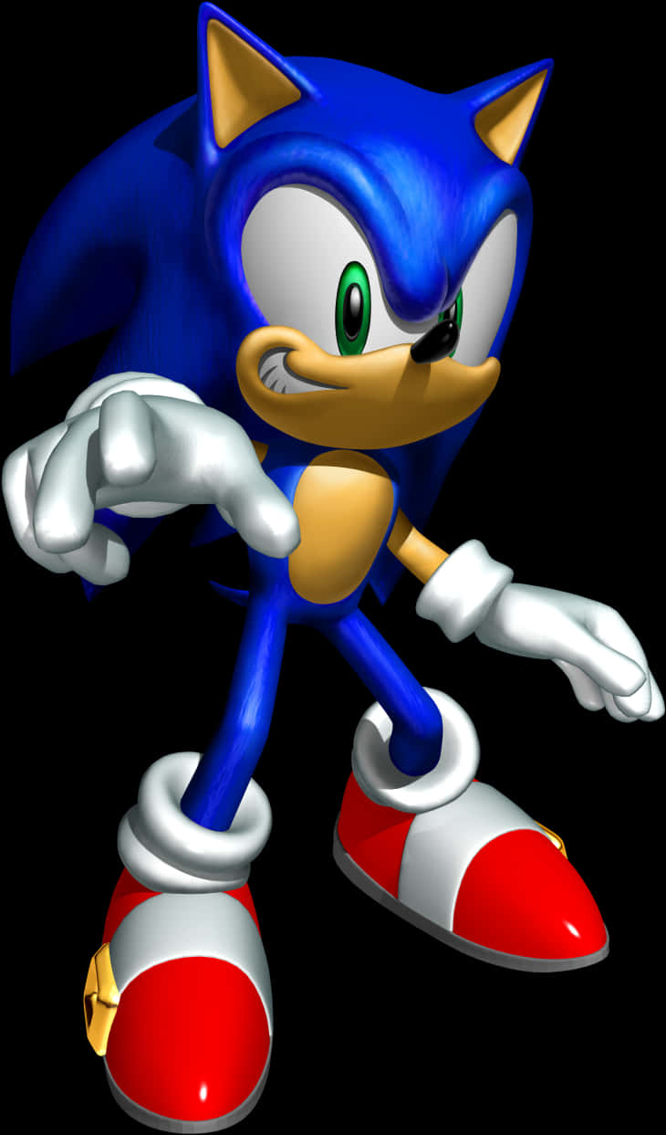 Klassieke Sonic Die Ystervark Posisie Muurpapier