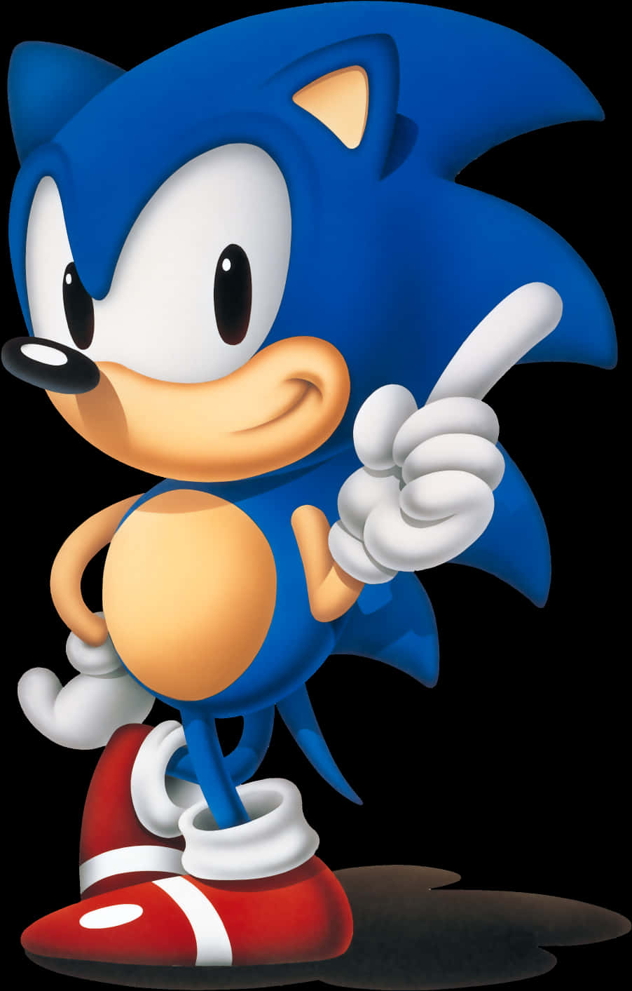 Klassieke Sonic-houding Muurpapier