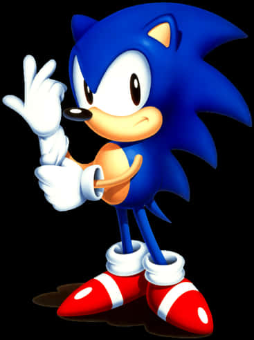 Klassieke Sonic-houding Muurpapier