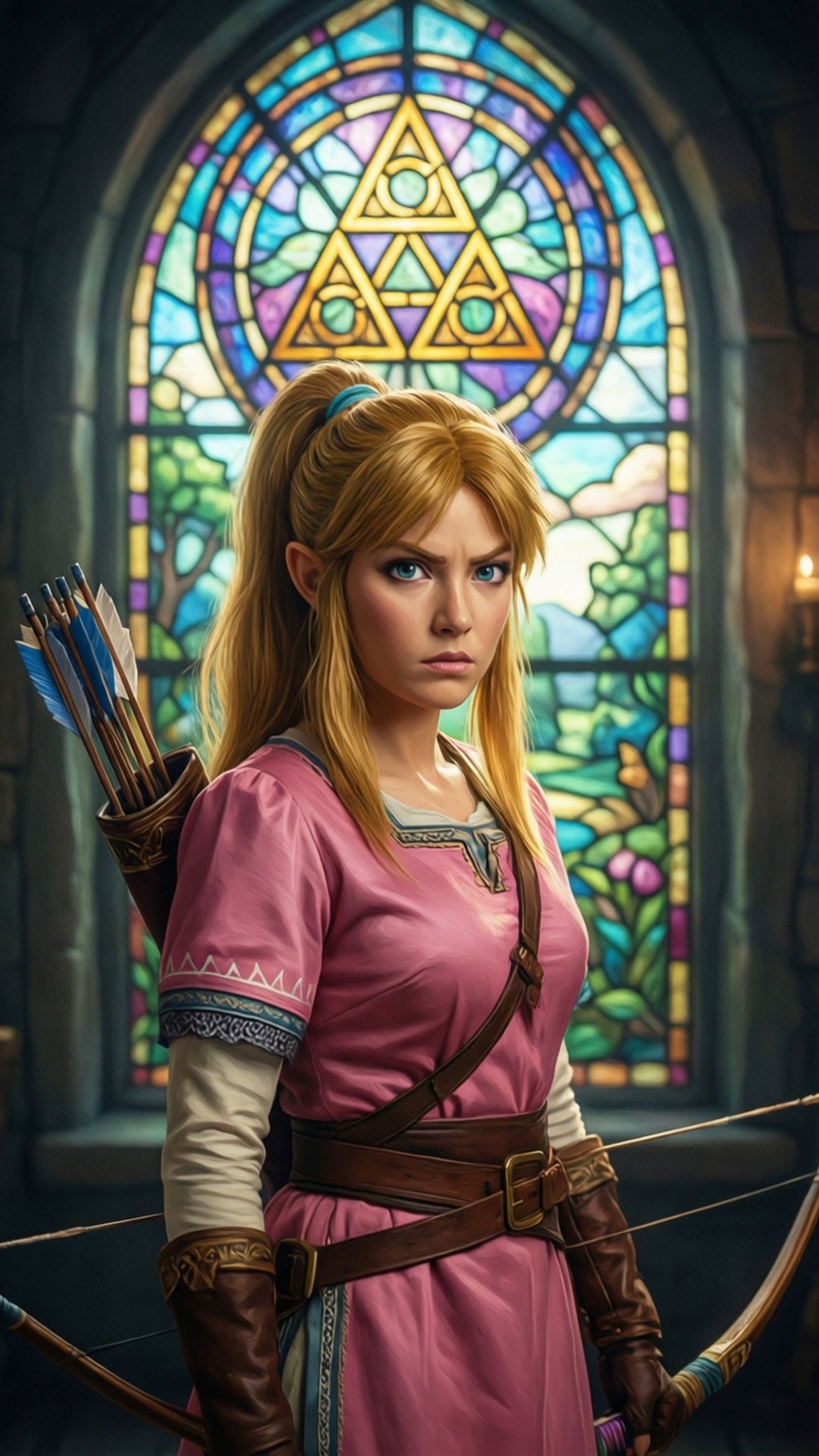 Klassieke Zelda Portret Muurpapier