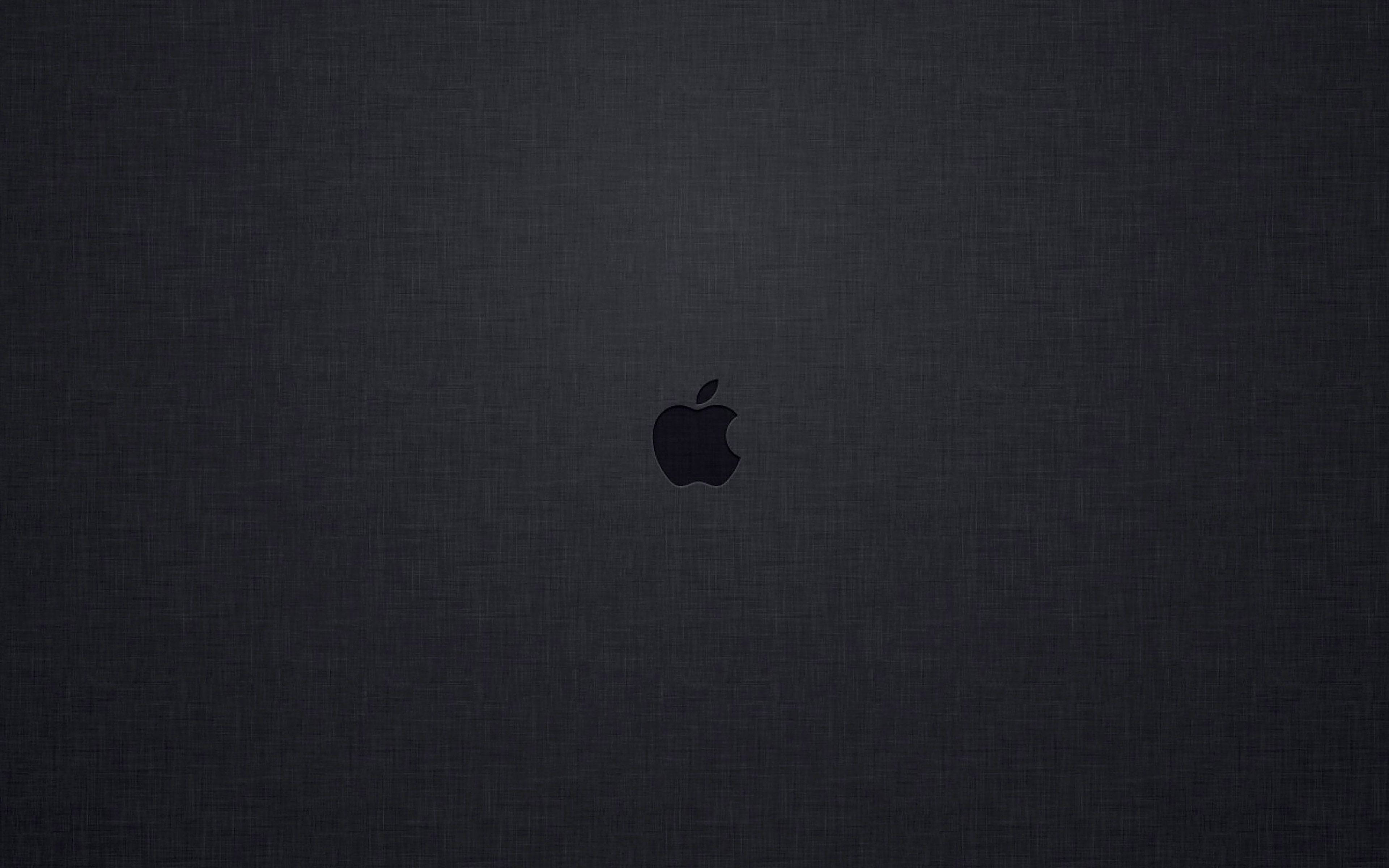 Klein Swart Apple Logo Mac Muurpapier