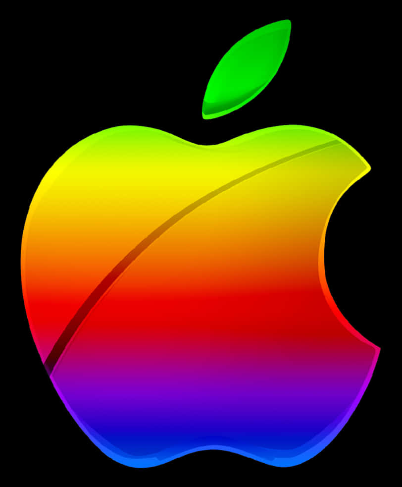 Kleurryke Apple-logo Muurpapier