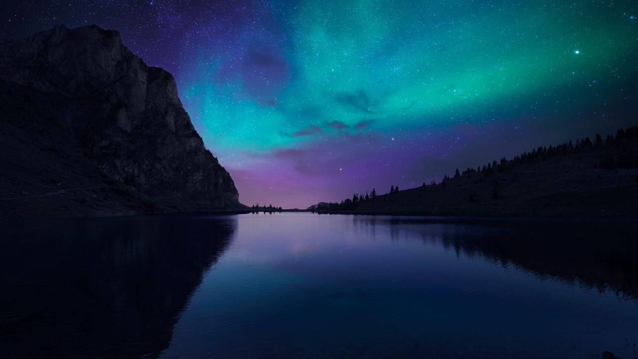 Kleurvolle Aurora in Florida-agtergrond