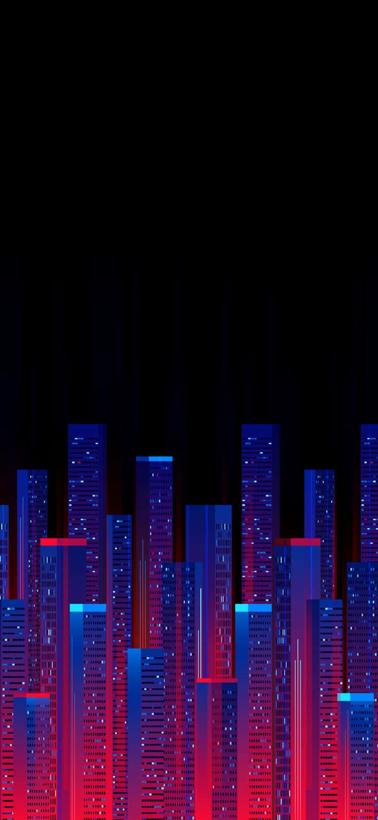 Kleurvolle Gebouligte Pixel 3 OLED Agtergrond Muurpapier