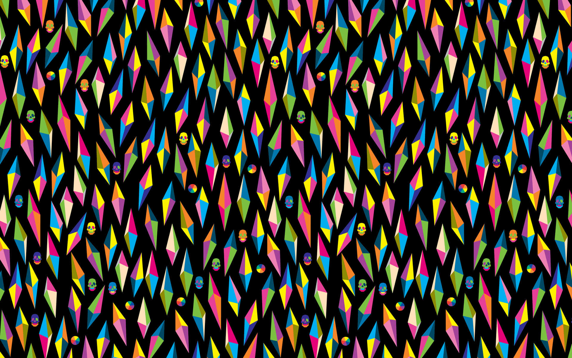 Kleurvolle Indie-styl Patroon Boho Mac Muurpapier