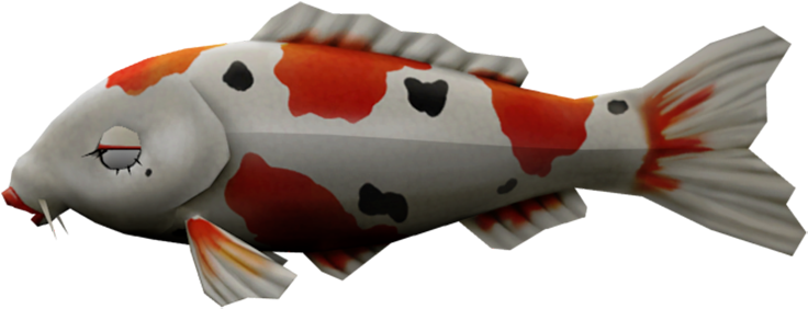 Kleurvolle Koi Karper Illustrasie Muurpapier