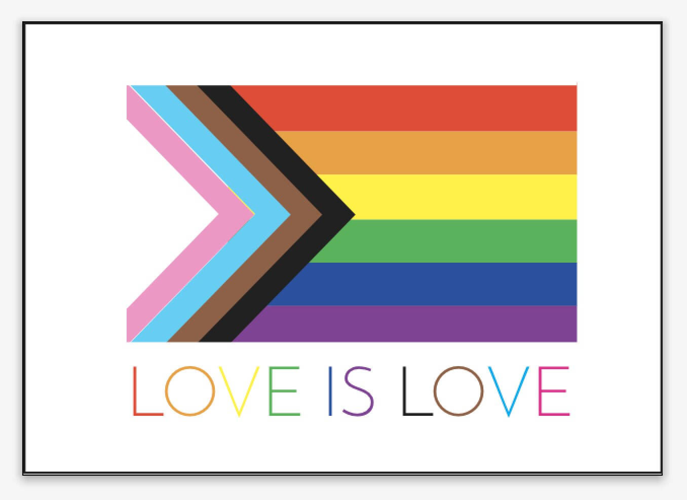 Kleurvolle Liefde Is Liefde Muurpapier