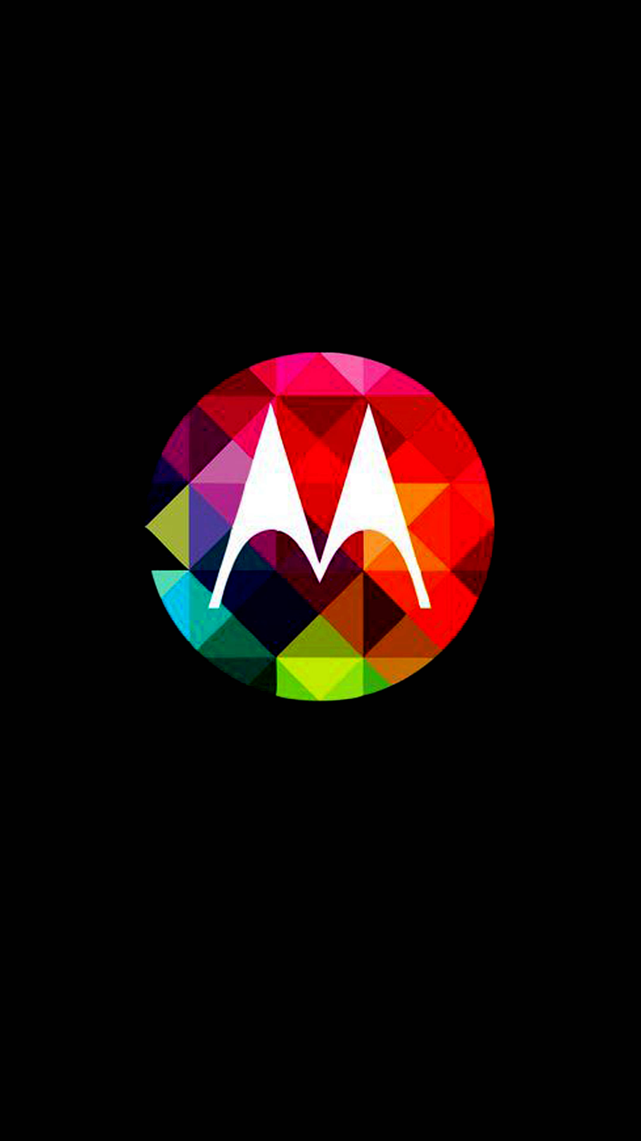 Kleurvolle Motorola-logo Muurpapier
