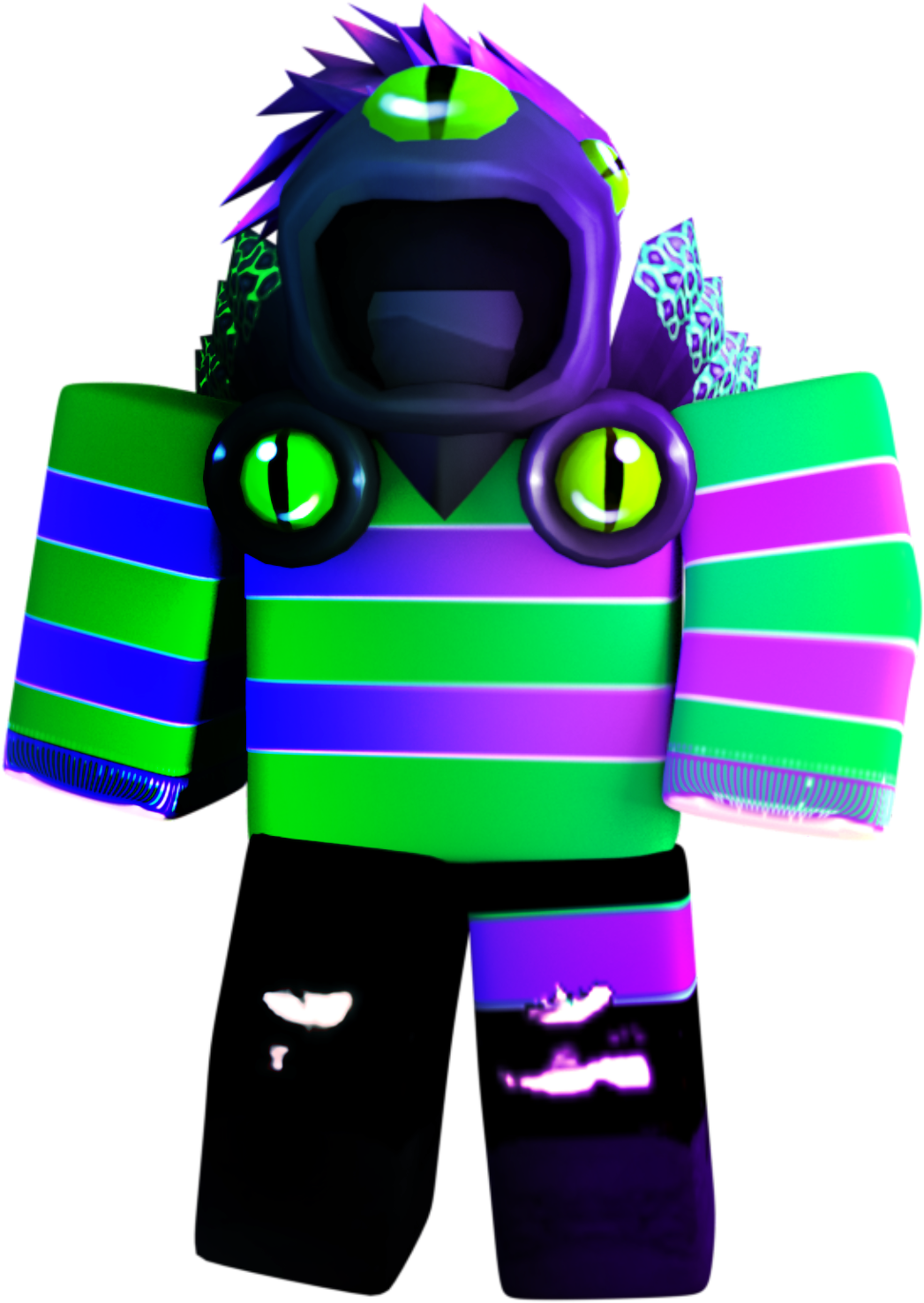 Kleurvolle Roblox-karakterweergawe.PNG Muurpapier