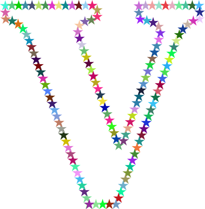 Kleurvolle Sterpatroonvorming Muurpapier