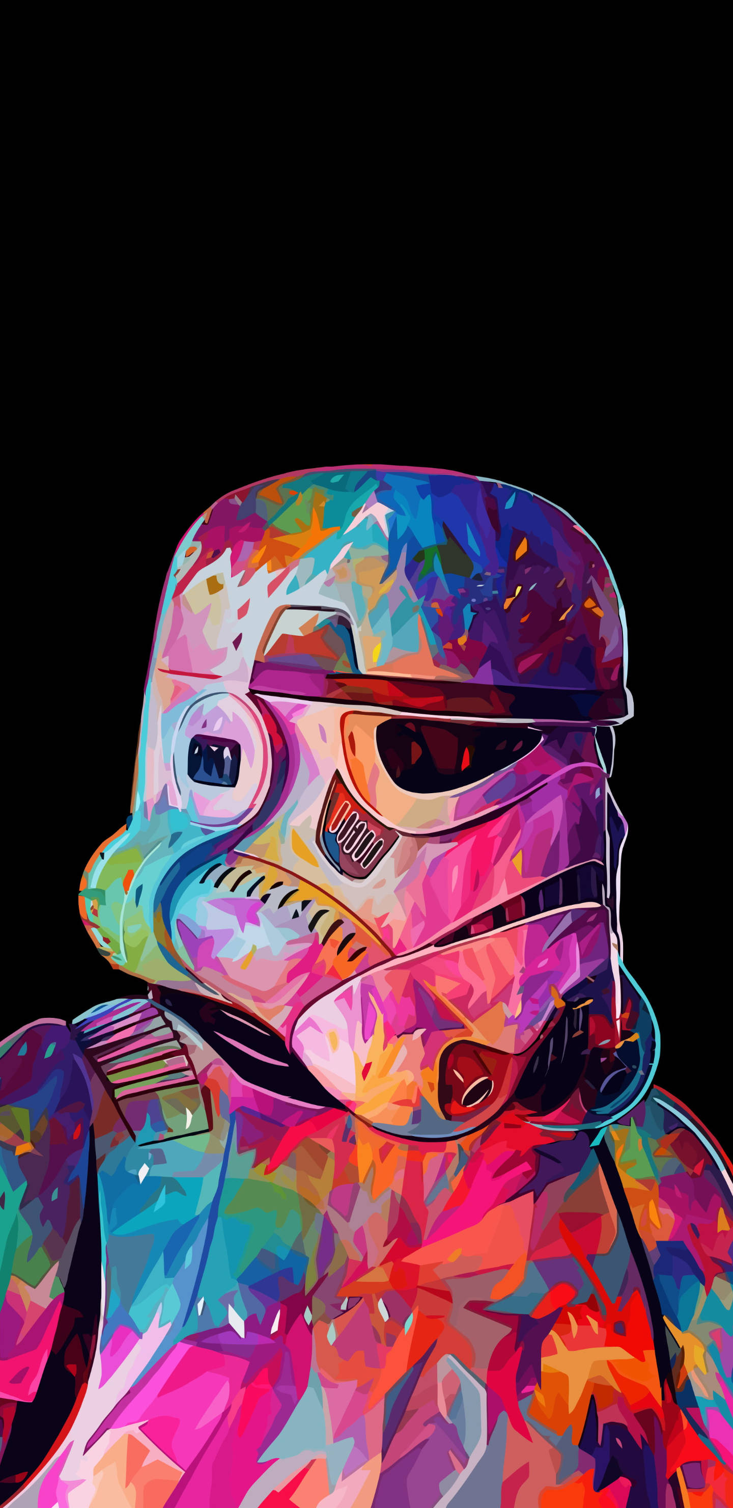 Kleurvolle Stormtrooper 2K Amoled Muurpapier