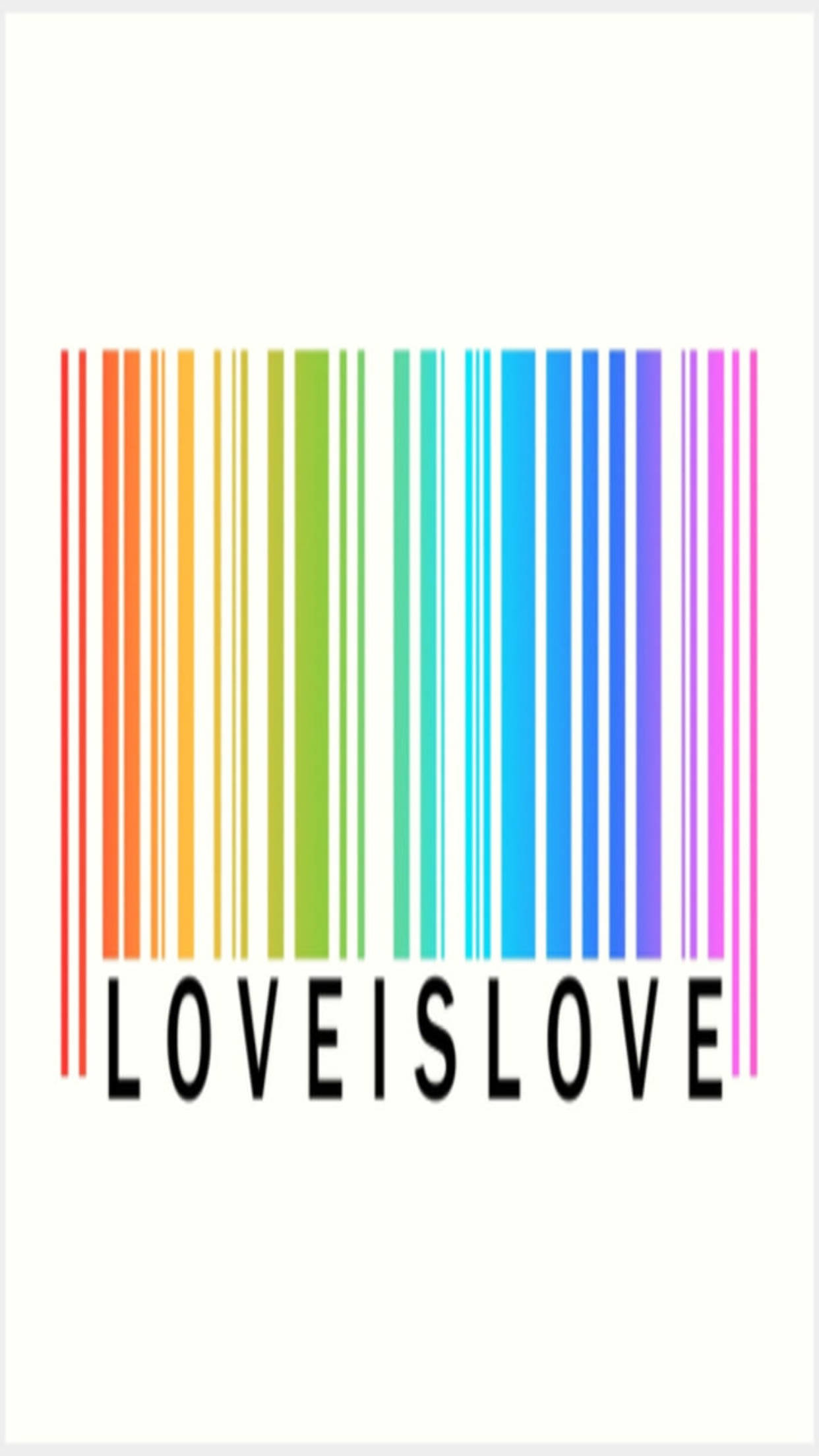 Kleurvolle Strepieskode LGBT-foon Muurpapier