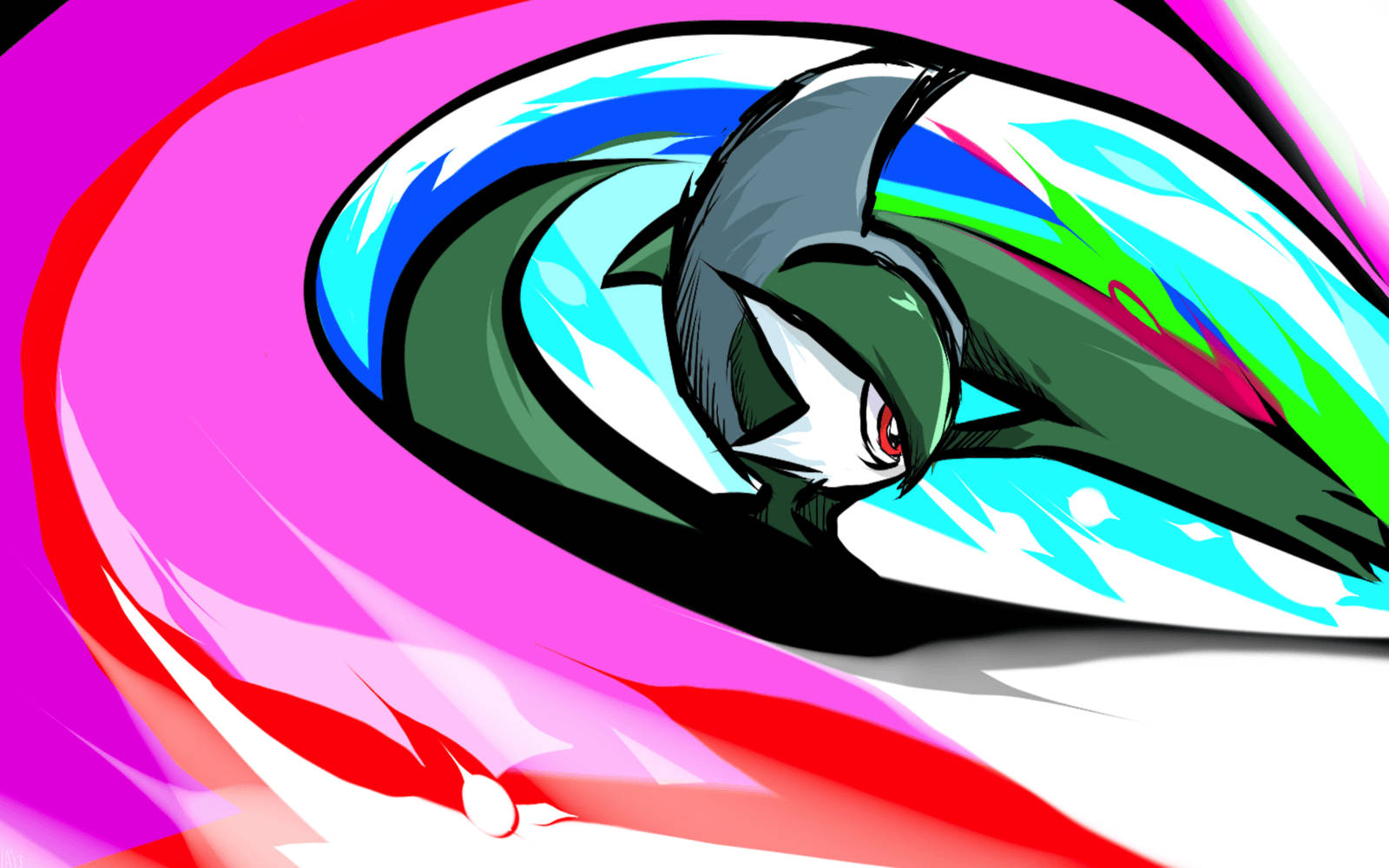 Kleurvolle Swaai Gallade Muurpapier