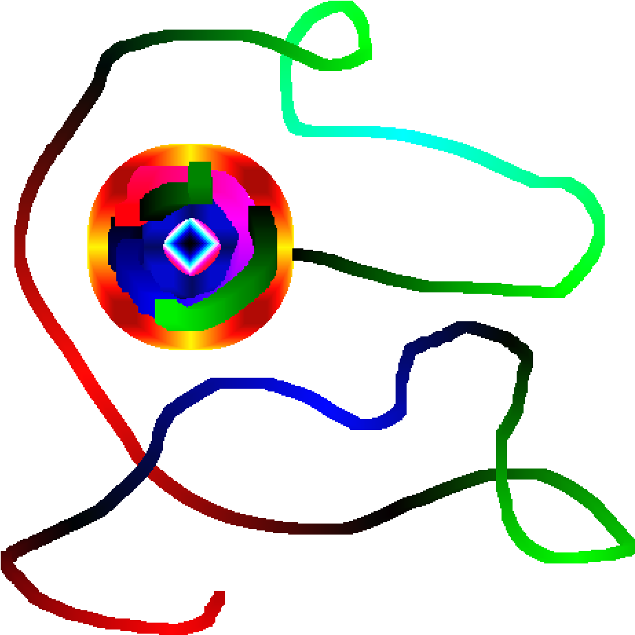 Kleurvolle Yo Yo Met Toutjies Muurpapier