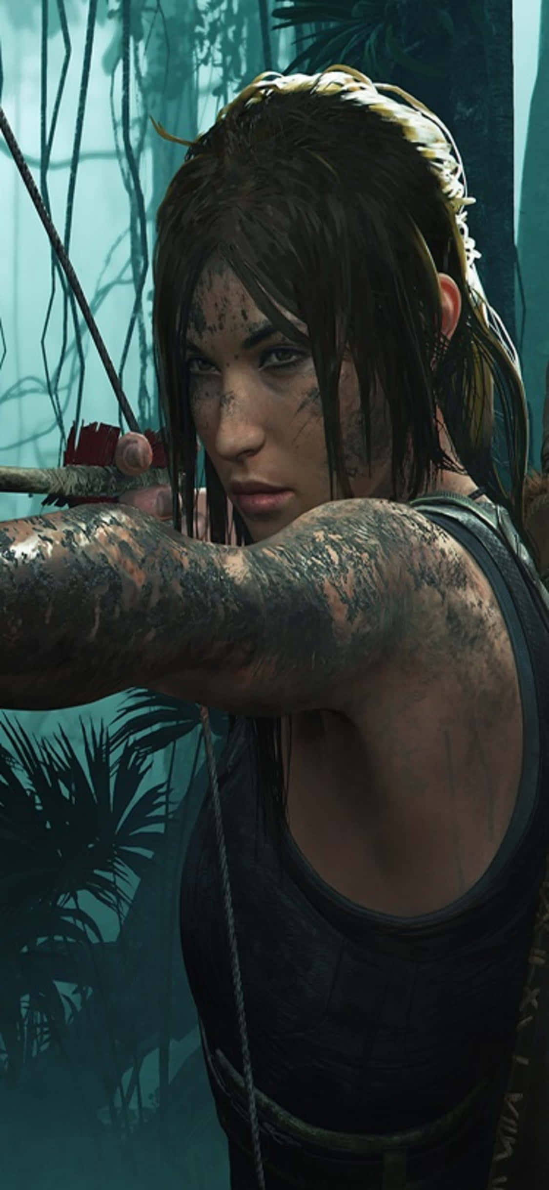 Klim jou pad tot bo in jou avontuur met iPhone X Shadow of the Tomb Raider. Muurpapier