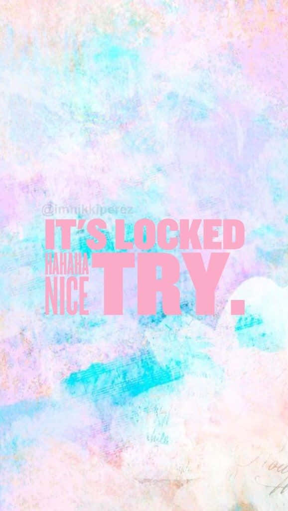 Klop die Sluitskerm met Tricky Lock Muurpapier