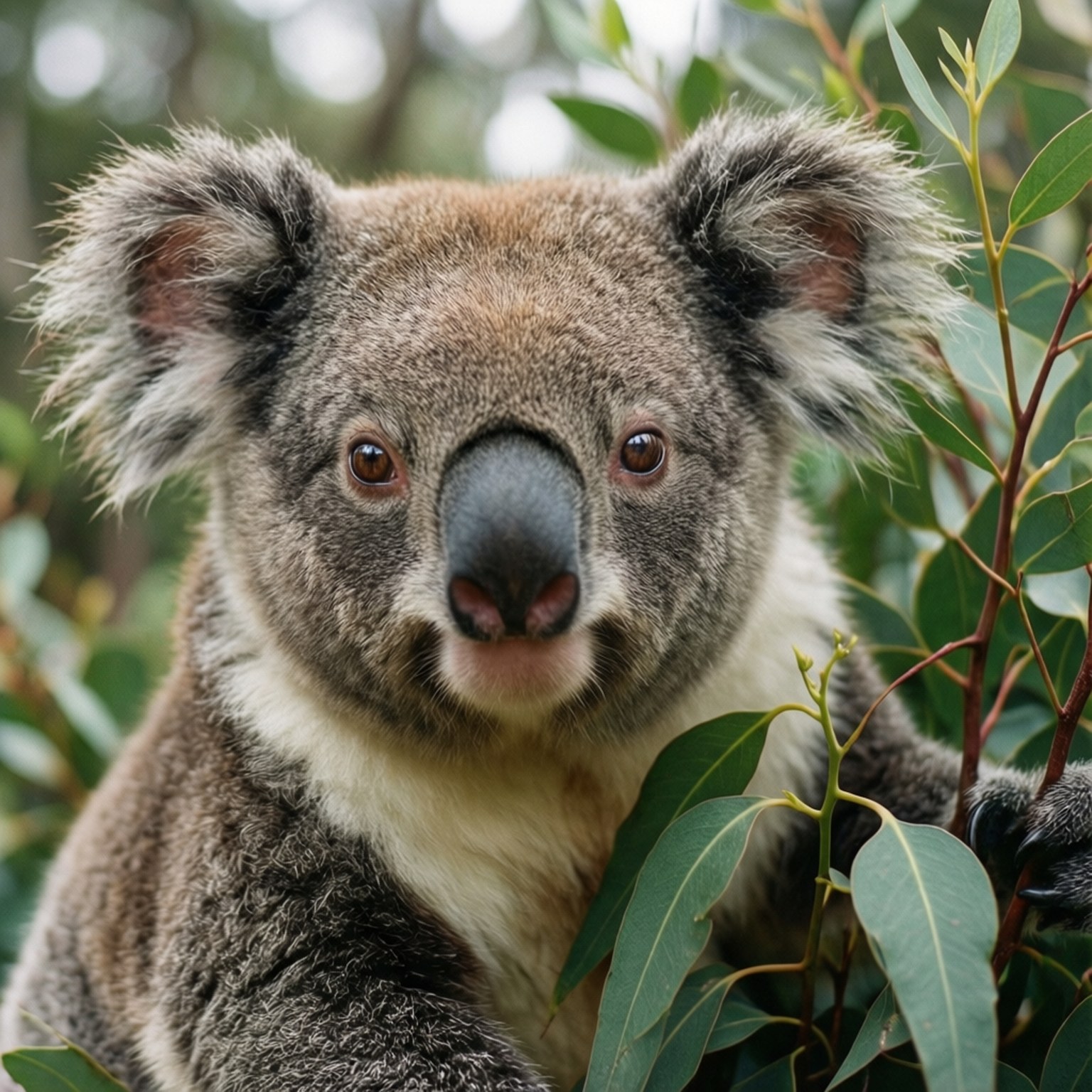 Koala in die Reservaat Muurpapier