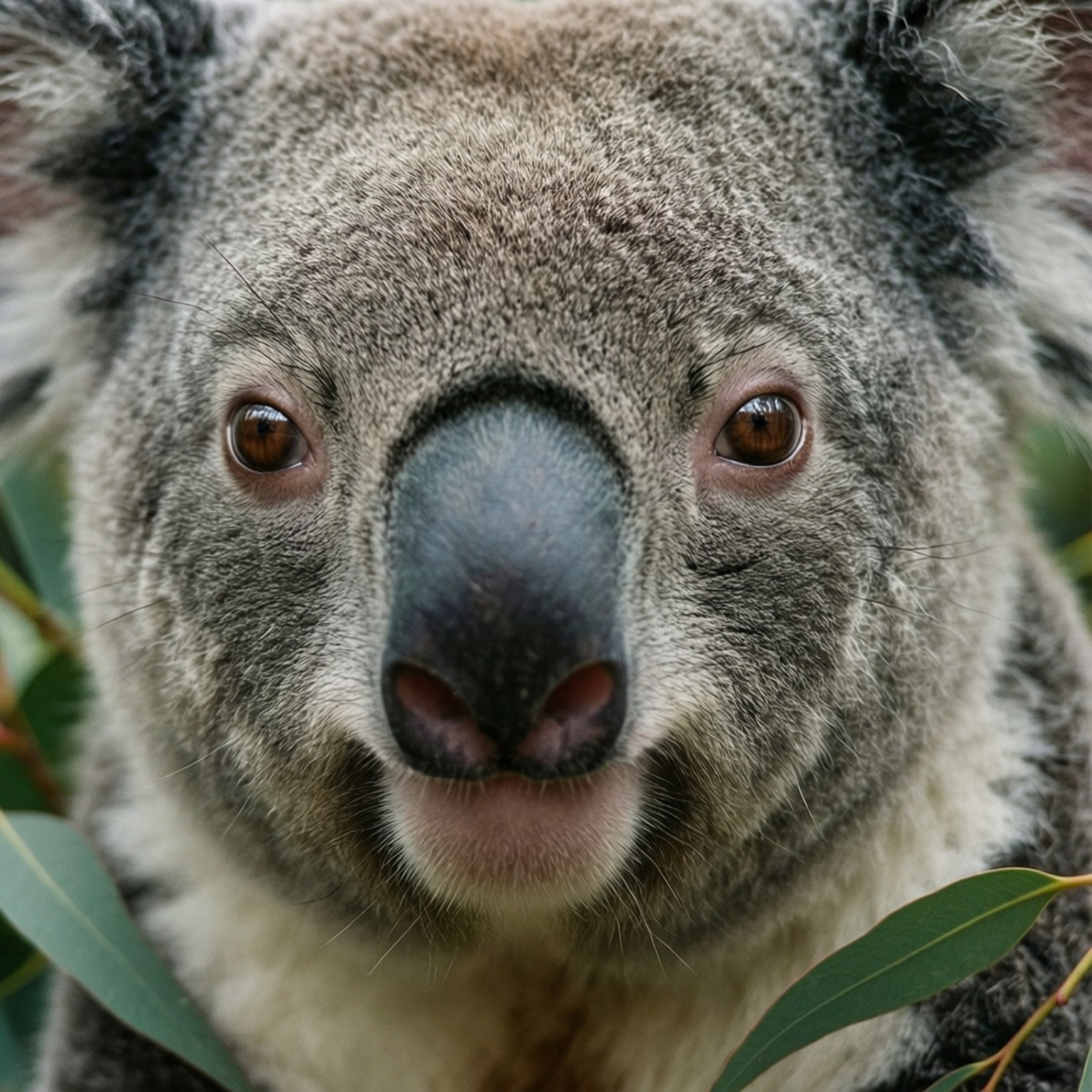 Koala Nabyfoto Muurpapier