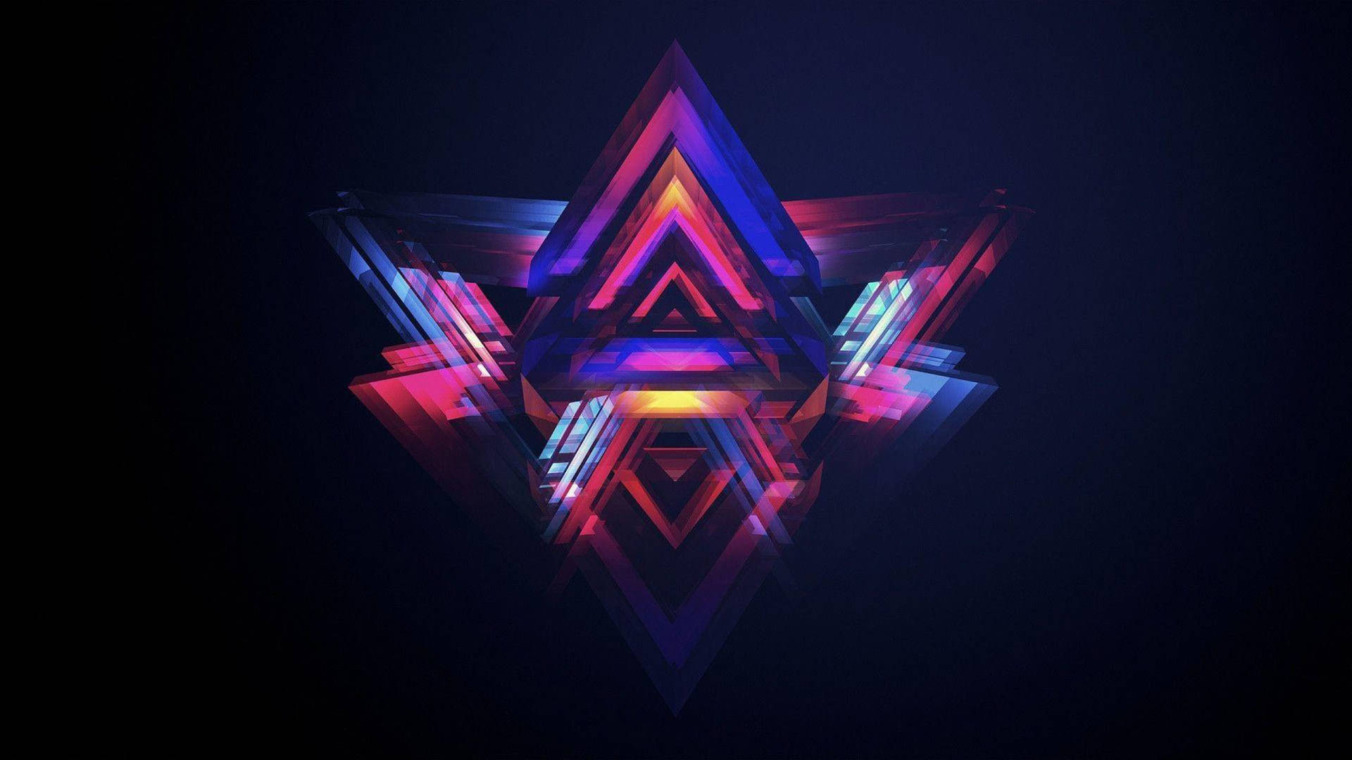 Koel 3D fasette agtergrond — Koel GIF Muurpapier
