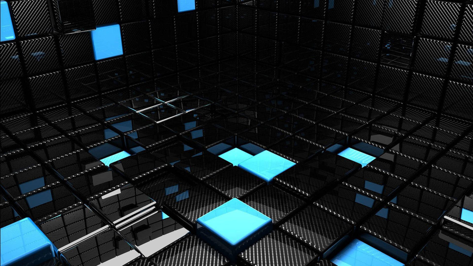 Koel 3D kubus kuns agtergrond — Koel GIF Muurpapier