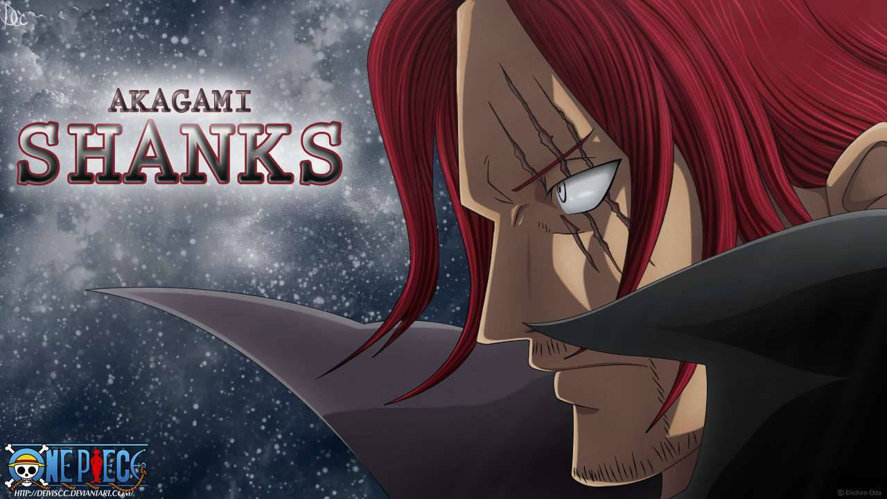 Koel Akagami Shanks One Piece Muurpapier