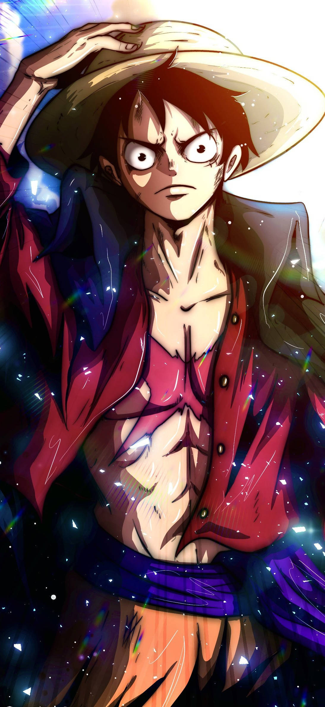 Koel Anime Foto Luffy van One Piece Muurpapier
