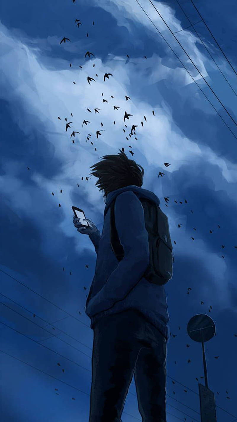 Koel Anime Foto Alleen Seun Muurpapier
